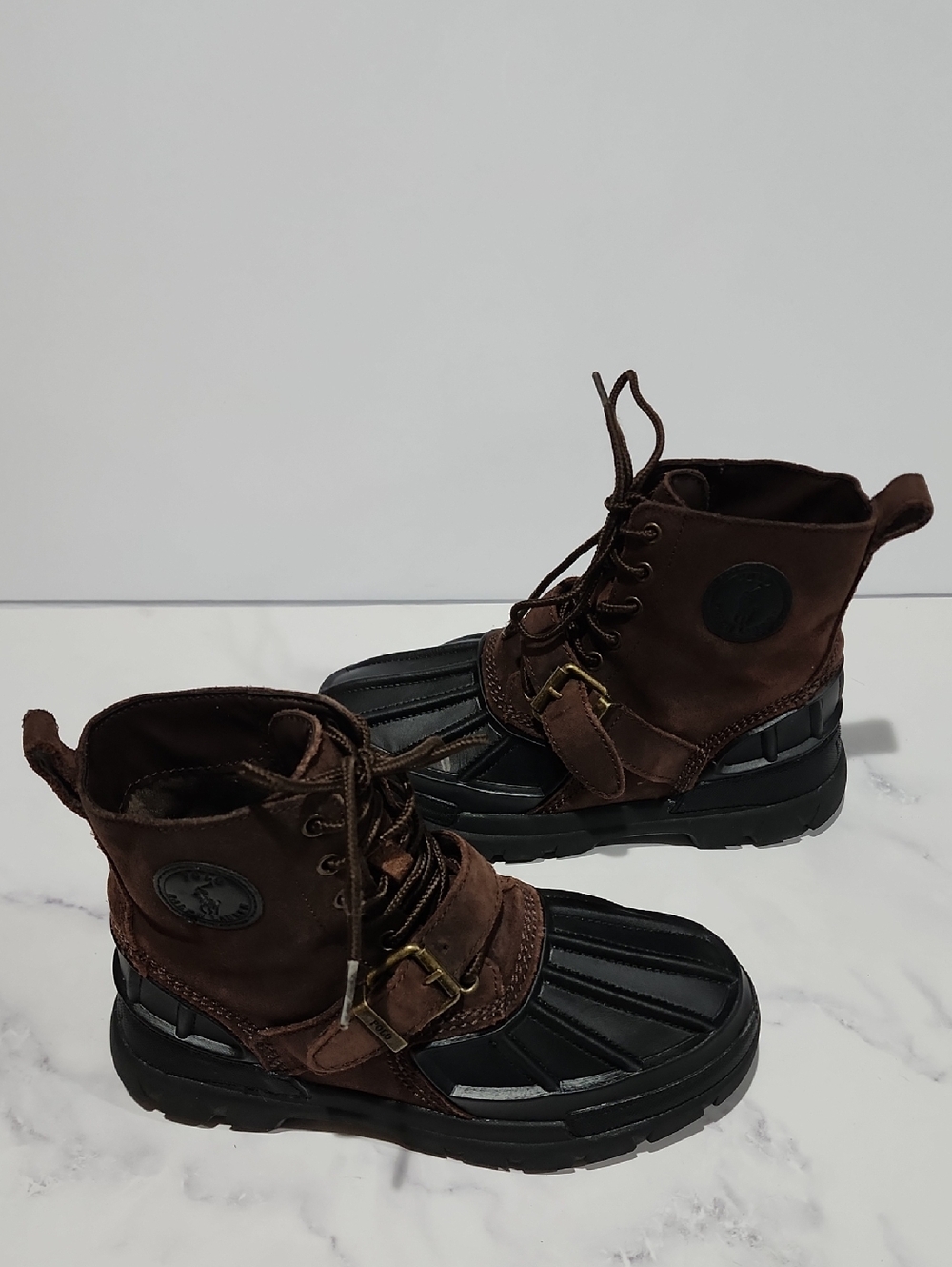 Polo Ralph Lauren Oslo High Brown& Black Kids Boots
